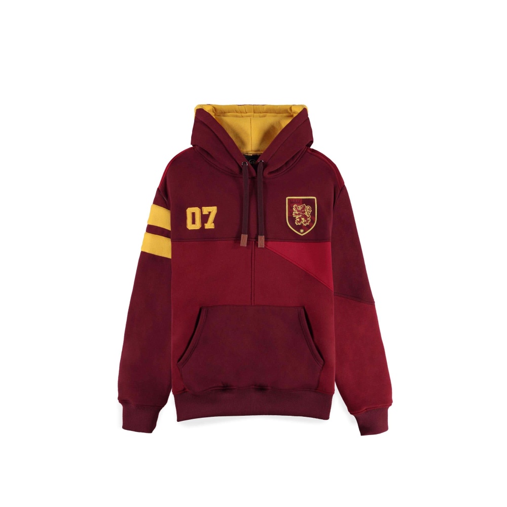 Harry Potter - Quidditch Kapuzenpullover mit Reißverschluss - Rot/Gelb